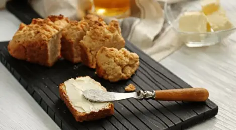 Irish soda bread on beer