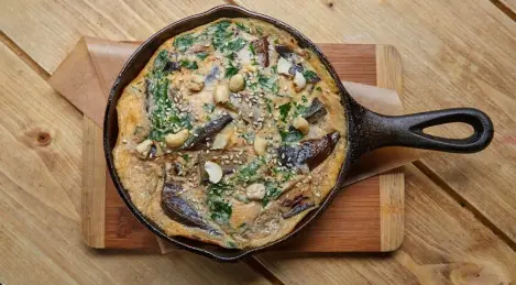 Tortilla con berenjena