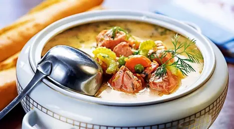 Sopa de pescado sueca