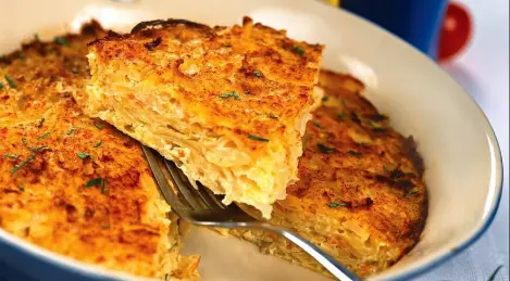 Sauerkraut casserole with potatoes