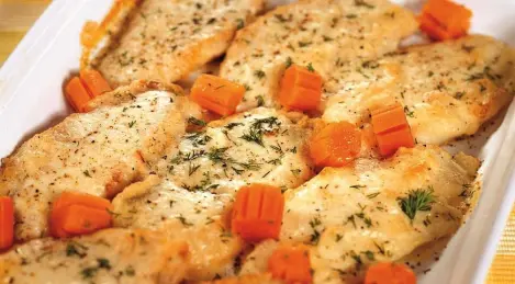 Poisson cuit au raifort