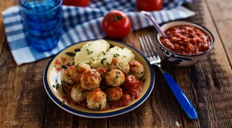 Albóndigas con salsa agridulce