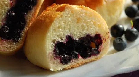 Torte di lievito con mirtilli