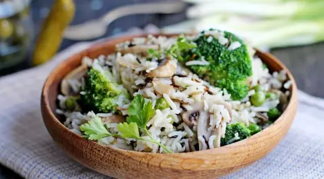 Rice with vegetables