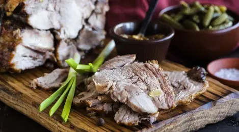 Pork roast in the oven