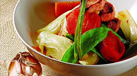 Navaren with lamb and young vegetables