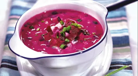 Cold beetroot and sorrel