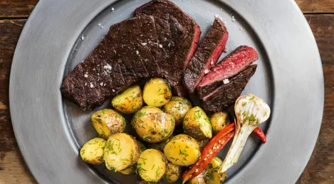 Charcoal Denver Steak