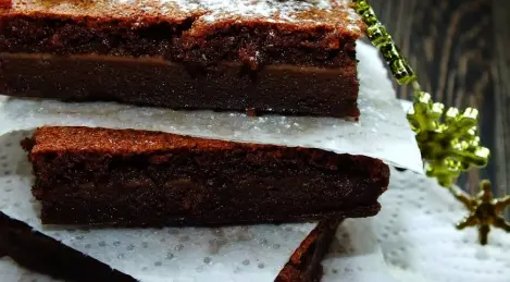 Wet chocolate brownies