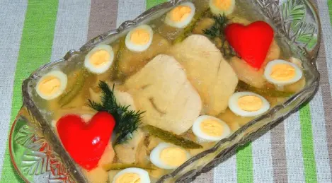 Jellied chicken breast