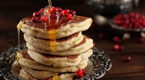 Delicate pancakes made from a mixture of wheat and rye flour