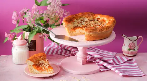 Tarte au fromage blanc et abricots