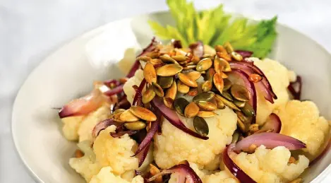 Chou-fleur aux graines de courge