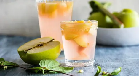 Rhubarb and apple compote