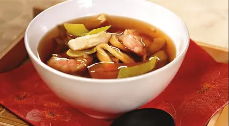 Soupe de poisson chinoise aux crevettes