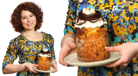 Easter cake with candied fruits from Maria Troitskaya