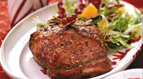 Porc à la sauce aux airelles