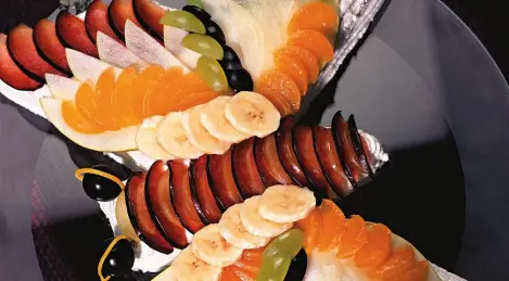 Pastel de frutas "Mariposa"