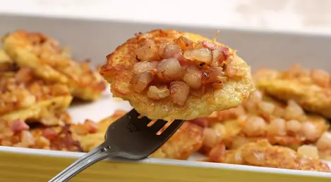 Potato pancakes in the oven