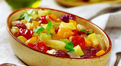 Ratatouille with grapes