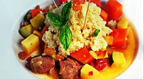 Couscous with meat and vegetables