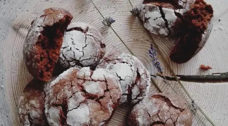 Pain d'épice au chocolat avec "cracks"