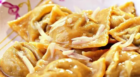 Raviolis aux épinards