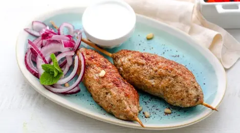 Lula kebab from turkey in the oven