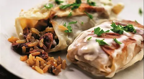 Vegetarian cabbage rolls