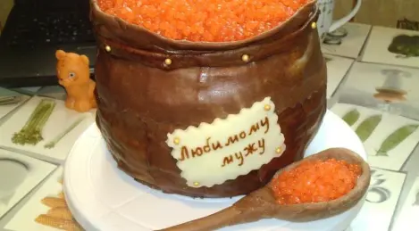 Gâteau "Fût au caviar"