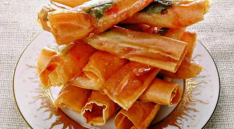 Crispy shrimp and mango salsa