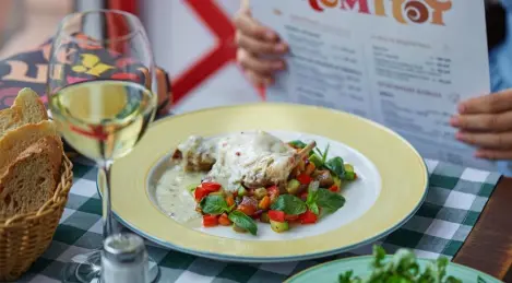 Kaninchenkeule mit Gemüsesauté