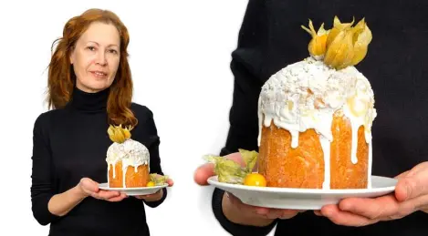 Kulich on melted butter and cream from Nina Borisova