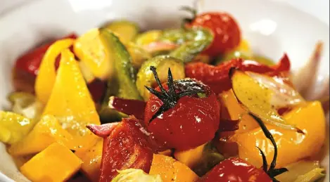 Gebackener Gemüsesalat