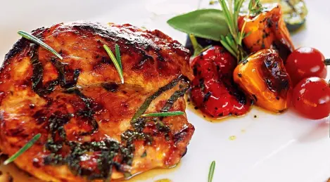 Pork loin with grilled vegetables from Maxim Averin