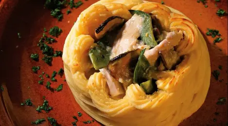 Fricassée de poulet aux champignons