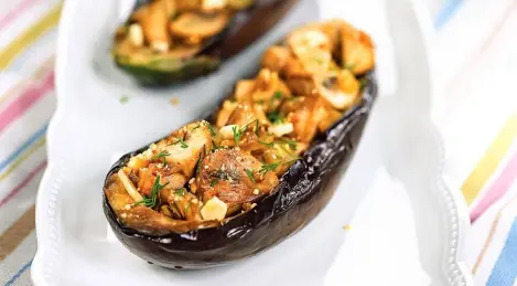 Stuffed eggplant