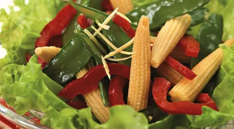 Chinese salad with corn