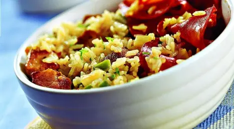 Jambalaya with pork and chorizo