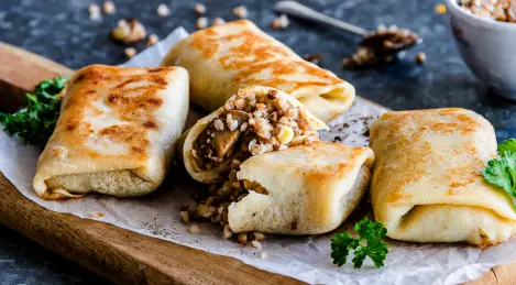 Lean pancakes with buckwheat