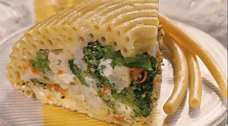Pasta casserole with vegetables