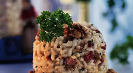 Risotto with walnuts
