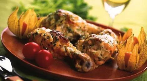 Poulet à la crème à l'aneth