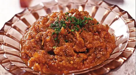 Caviar d'aubergine simple