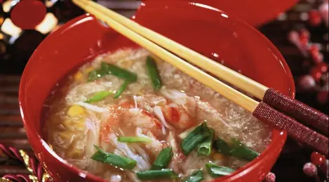 Mais- und Krabbensuppe