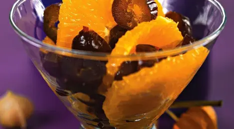 Orange salad with basil