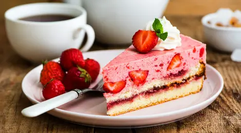 Gâteau au yaourt aux fraises