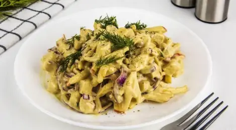 Salade de poitrine de poulet et de pomme