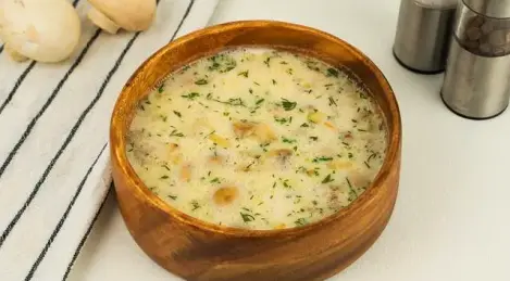 Mushroom milk soup