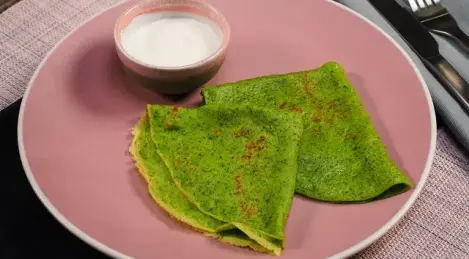 Crêpes aux épinards